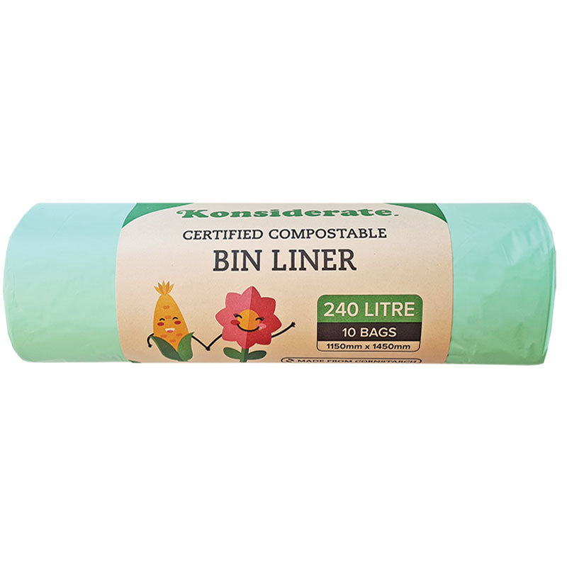 240L Certified Compostable Bin Liner (80 bags/ctn)